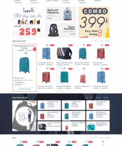 Mẫu website bán balo túi xách vali du lịch 01