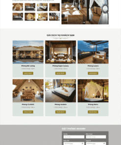 Mẫu website đặt phòng khách sạn resort 03
