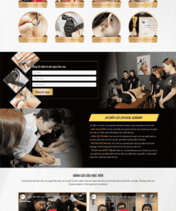 Mẫu website Nail spa đào tạo thẩm mỹ 123