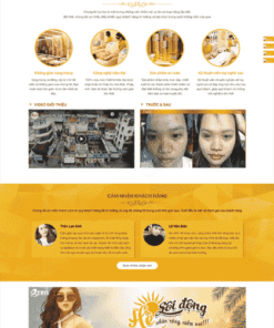Mẫu website spa massage thẩm mỹ 03