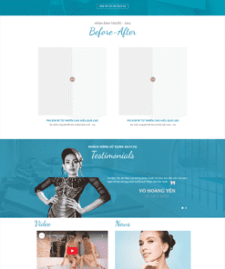 Mẫu Website làm đẹp spa thẩm mỹ 01