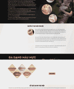 Mẫu website spa phun xăm làm đẹp sang trọng 145