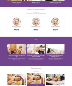Mẫu website spa massage thẩm mỹ 232
