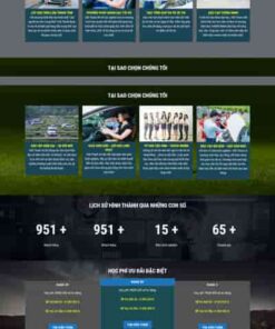 Mẫu website giới thiệu trung tâm đào tạo dạy lái xe 03