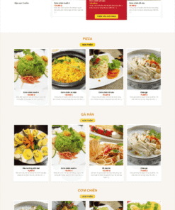 Mẫu website nhà hàng, ẩm thực, quán ăn chay 02