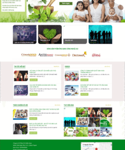 Mẫu website giới thiệu trung tâm, phòng chăm sóc sức khoẻ 01