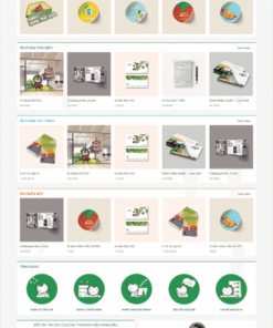 Mẫu Website xưởng in ấn bao bì bảng hiệu 05