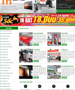 Mẫu website xưởng in ấn bạt 02