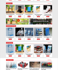 Mẫu website xưởng in ấn vật phẩm bằng mica 12