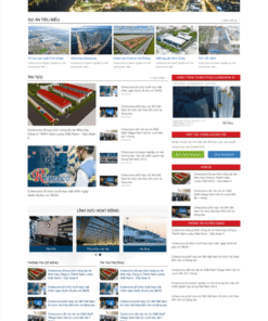 Mẫu website tin tức nội thất xây dựng 123