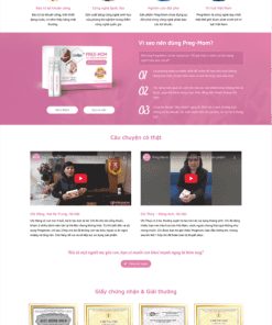 Mẫu website website thực phẩm chức năng 12