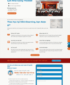 Mẫu website giới thiệu trung tâm đào tạo 45