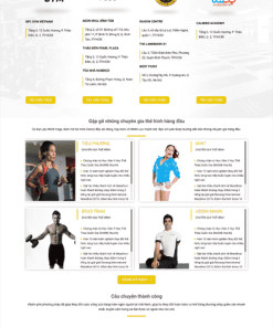 Mẫu website giới thiệu phòng gym 67